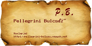 Pellegrini Bulcsú névjegykártya